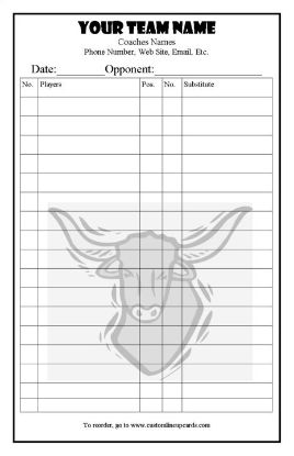 Premium Regular Lineup Card
