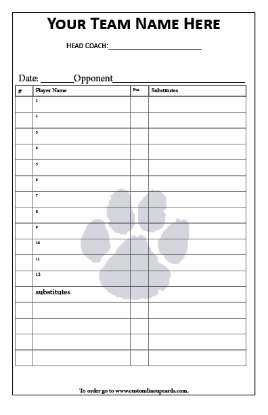 Economy Lineup Cards Regular